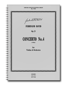 F. DAVID, Op.23 - Concert No.4 (ORCH+VLN-SOLO)