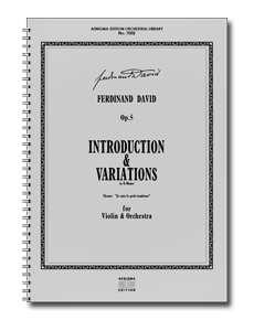 F. DAVID, Op.5 - Introduction & Variations (ORCH+VLN-SOLO)