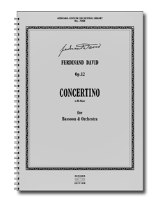 F. DAVID, Op.12 - Konzertino (ORCH+FAG-SOLO)