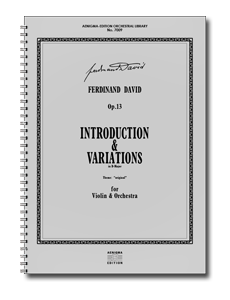 F. DAVID, Op.13 - Introduktion & Variationen (ORCH+VLN-SOLO)