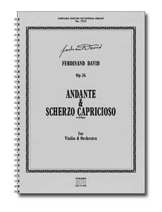 F. DAVID, Op.16 - Andante & Scherzo Capricioso (ORCH+VLN-SOLO)